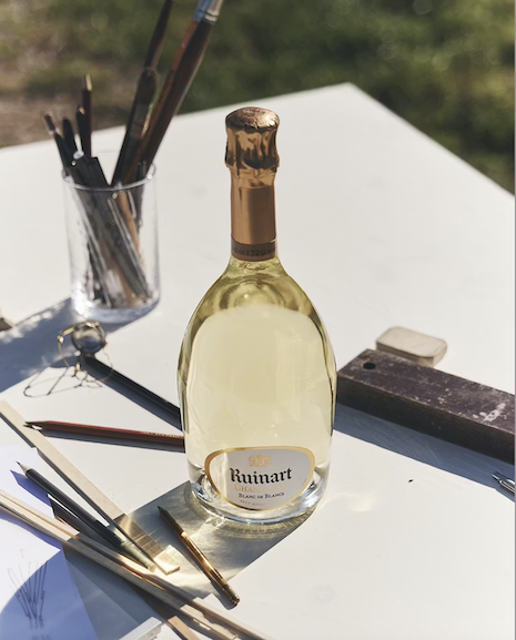 Ruinart Blanc de Blancs Champage. Image credit: Ruinart, LVMH
