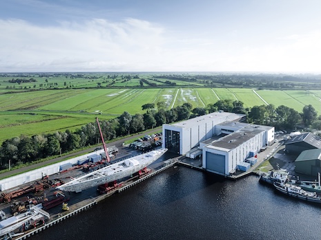 SY Project Zero being built in the shipyard. Image credit: Vripack