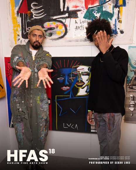 HFAS18 Featured artists Luca Goly and Naderson Saint Pierre. Image credit: Sekou Luke